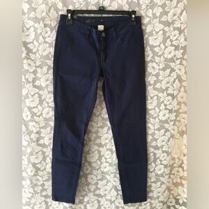 LC Lauren Conrad size 2 skinny cotton twill navy blue pants